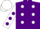 Silk - Purple, White spots, White sleeves, Purple spots, White cap