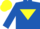 Silk - Royal Blue, Yellow inverted triangle, Yellow cap