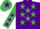 Silk - Purple, Emerald Green stars, Emerald Green sleeves, Purple stars, Emerald Green cap, Purple star
