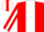 Silk - RED, multi colored crest, red 'SAVOY' on white stripe