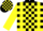 Silk - Black, yellow braces, yellow blocks on sleeves