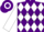 Silk - Purple, White Diamonds, White Diamond Hoop on Sleeves