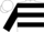 Silk - White, Black Emblem, Grey and Black Hoops on Sleeves