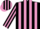 Silk - Black and Mauve stripes