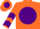 Silk - Orange, Orange 'JP' on Purple disc, Purple Chevrons on Sleeves