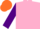 Silk - PINK, purple sleeves, orange cap